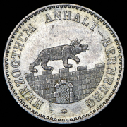1/6 талера 1862 (Ангальт-Бернбург) А