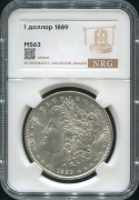 1 доллар 1889 (США) (в слабе)