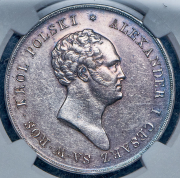 10 злотых 1824 (в слабе)