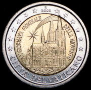 2 евро 2005 "20-й Международный день молодёжи в Кёльне" (Ватикан) 