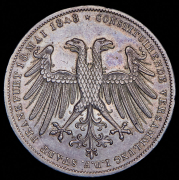 2 гульдена 1848 "Избрание австрийского принца Йоханна викарием" (Франкфурт)