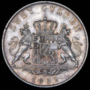 2 гульдена 1852 (Бавария)