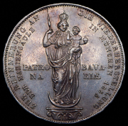 2 гульдена 1855 "Восстановление колонны Мадонны в Мюнхене" (Бавария)