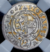 2 крейцера 1717 (Зальцбург) (в слабе)