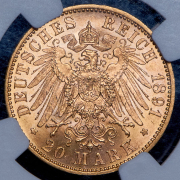 20 марок 1891 (Пруссия) (в слабе) А