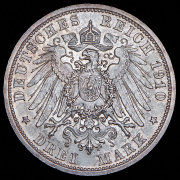 3 марки 1910 "Свадьба Вильгельма и Феодоры" (Саксен-Веймар-Эйзенах) A