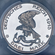 3 марки 1913 "100-летие победы над Наполеоном" (Пруссия) (в слабе)