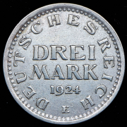 3 марки 1924 (Германия) Е