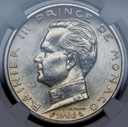 5 франков 1966 (Монако) (в слабе)