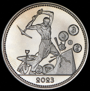 50 франков 2023 "Криптомайнинг" (Чад) 