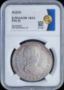 8 реалов 1822 (Боливия) (в слабе)