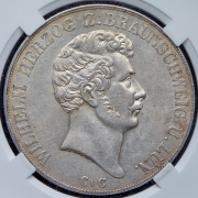 Двойной талер 1842 (Брауншвейг-Вольфенбюттель) (в слабе)