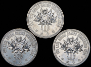 Набор из 3 монет 500 йен 1994 "12-е летние Азиатские игры" (Хиросима)