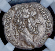 Тетрадрахма. Антонин Пий. Египет. Александрия (в слабе)