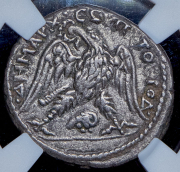 Тетрадрахма. Каракалла. Сирия (в слабе)