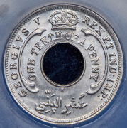 1/10 пенни 1928 (Британская Западная Африка) (в слабе)