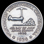 1/2 доллара 1936 "100 лет штату Висконсин" (США)
