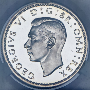 1/2 кроны 1937 (Великобритания) (в слабе)