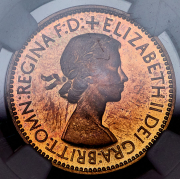 1/2 пенни 1953 (ЮАР) (в слабе)