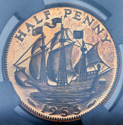 1/2 пенни 1953 (ЮАР) (в слабе)