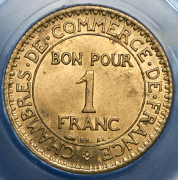 1 франк 1922 (Франция)  (в слабе)