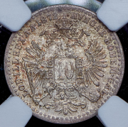 10 крейцеров 1872 (Австрия) (в слабе)