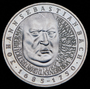 10 марок 2000 "250 лет со дня смерти Иоганна Себастьяна Баха" (Германия) F