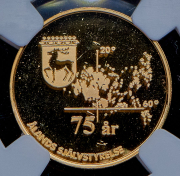 100 евро 1997 "75-я годовщина автономии Аландских островов" (Финляндия) (в слабе)