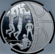 1000 франков 2025 "Баскетбол" (Камерун) (в слабе) СПМД