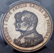 1000 реалов 1898 "400 лет Открытию Индии" (Португалия) (в слабе)