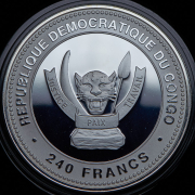 240 франков 2014 "Год лошади. Happy" (Конго)