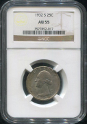 25 центов 1932 (США) (в слабе)
