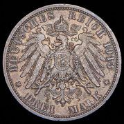 3 марки 1913 "25 лет правлению Вильгельма II" (Пруссия) А