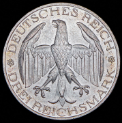 3 марки 1929 "Объединение Вальдека и Пруссии" (Германия)