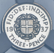 3 пенса 1937 (Великобритания) (в слабе)