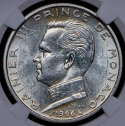 5 франков 1966 (Монако) (в слабе)