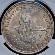 5 шиллингов 1952 (ЮАР) (в слабе)