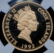 50 долларов 1992 "500 лет открытию Америки. Якоб Лемер" (Острова Кука) (в слабе)