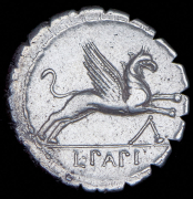 Денарий. Луций Папий. Рим республика