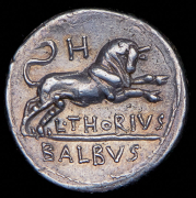 Денарий. Луций Торий Бальб. Рим республика