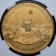 Медаль "Всемирная выставка в Париже. Дворец Трокадеро" 1878 (в слабе)