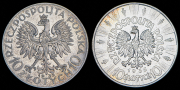 Набор из 2 сер. монет 10 злотых 1933 и 1935 (Польша)
