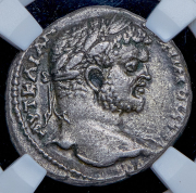 Тетрадрахма. Каракалла. Сирия (в слабе)