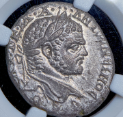 Тетрадрахма. Каракалла. Сирия (в слабе)