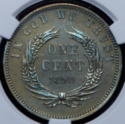 1 цент 1890. Пробная (Либерия) (в слабе) Е