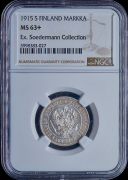 1 марка 1915 (Финляндия) (в слабе)