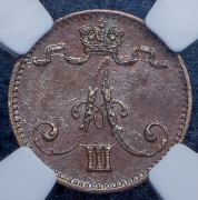 1 пенни 1881 (Финляндия) (в слабе)