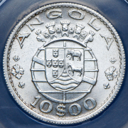10 эскудо 1955 (Ангола) (в слабе)