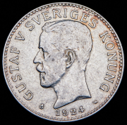 2 кроны 1924 (Швеция) W