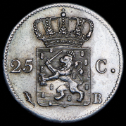 25 центов 1823 (Нидерланды)